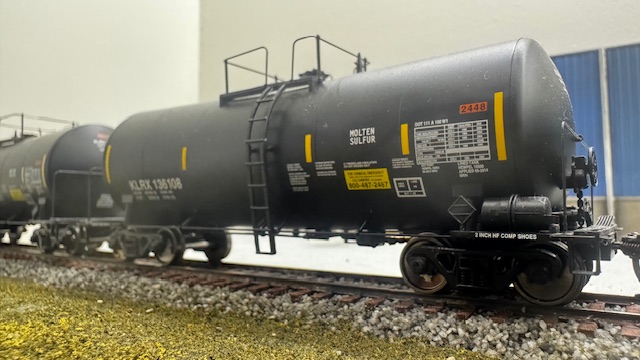 Model car at loading spot